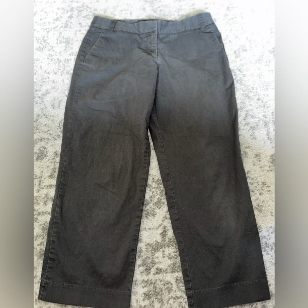 J.Crew Stretch City Fit Cocktail Capri Pants Grey Size: 8